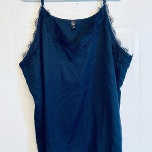 Shein Curve Tank Top Stretch Camisole Navy Blue‎ Size 5XL